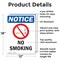 Signmission No Smoking OSHA Notice Sign, Aluminum, 12in W x 18in L, 2PK OS-2PACK-NS-A-1218-V-14808 - alternate 6